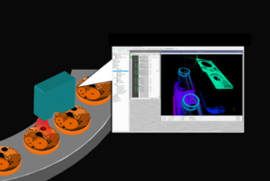 Inspektion von Teilen mit 3D Laser Sensor