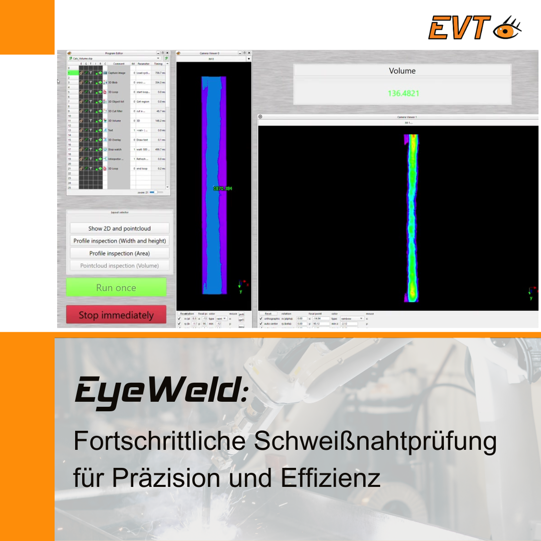 Schweißnahtinspektion mit Bildverarbeitung
