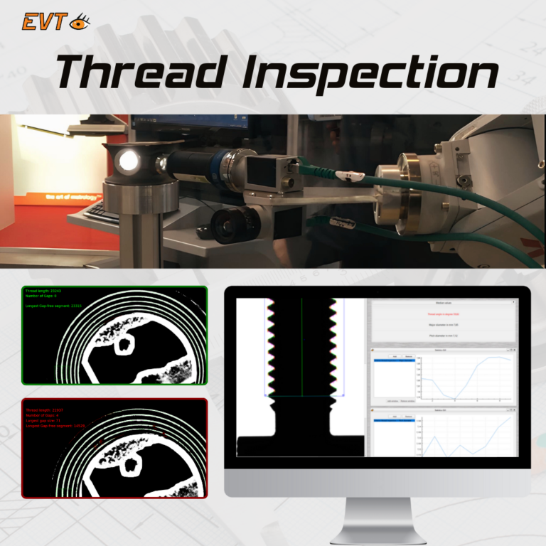 Thread inspection with image processing software from EyeVision