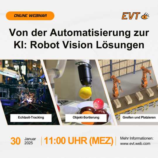 Webinar Robot Vision mit Bildverarbeitung un KI